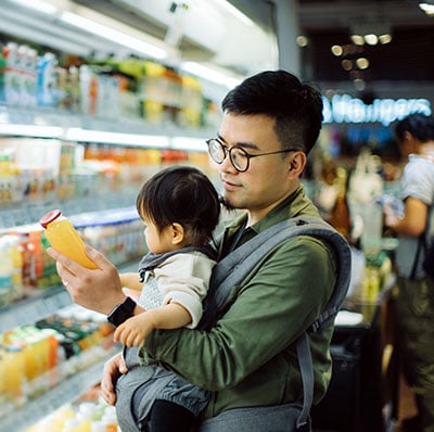 family grocery shopping