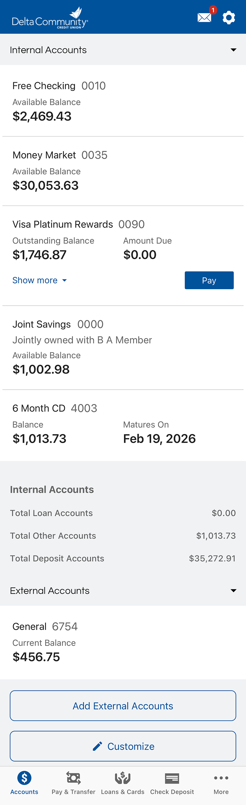 logging into online and mobile banking